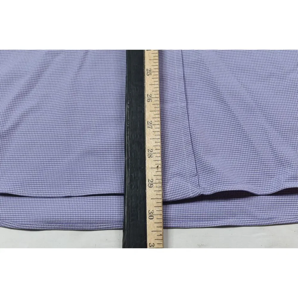 Polo Ralph Lauren Performance Shirt Mens Large Purple Nailhead Long Sleeve